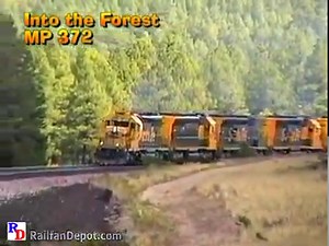 Out of the many motive power models seen during October, 1996, was an SD45B on this BNSF westbound near Supai Summit. From the BKVP show "BNSF in the Arizona Forest" https://rfd.video/AZForest | Railfan Depot