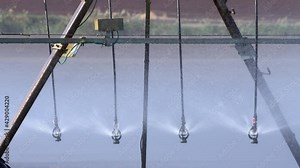 Irrigation Center pivot with drop sprinklers in Israel