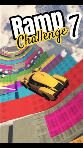 GTA 5 Ramp Jump Gone Wrong 😱 | Crazy Car Stunt #shorts