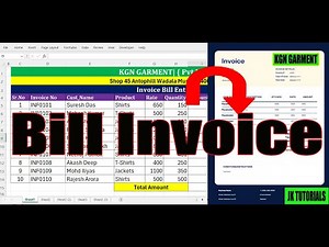 Bill Entry in MS Excel | Easy Step-by-Step Tutorial| Data Entry in Excel | MS Excel [Hindi]👍