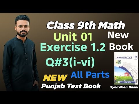 9Th Class Maths Unit 01 Exercise 1.2|Question # 03 Parts(i-vi), Real Numbers 9th Math