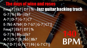 The days of wine and roses - Backing track and lead sheet