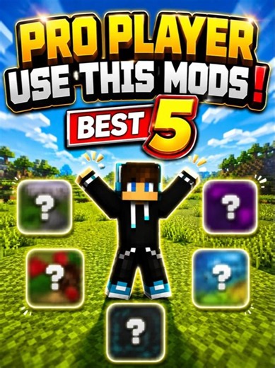 Top 5 Minecraft Mods Every PRO Player Uses! 🔥#minecraft #minecraftmods