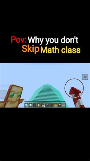 POV: You Didn’t Skip Maths Class in Minecraft 📚😂 #minecraft