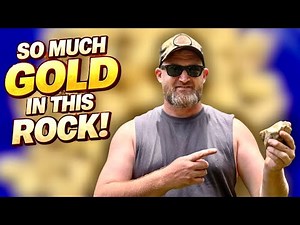 I Can't Believe How Much Gold Was Inside This Quartz Rock After I Crushed It!