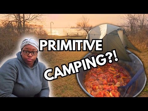 I tried primitive camping for the first time (New Tent + TikTok Chili)