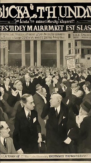 The 1929 Stock Market Crash Black Thursday || history