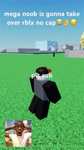 Mega noob gonna take over rblx😭✌️😔#noob #funny #funnyshorts #roblox #robloxmemes