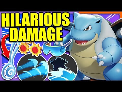 Highest Burst Damage Defender Build!! Surf + Hydro Pump Blastoise | Pokemon Unite