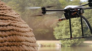 Architects are using drones to spray insulation materials directly onto buildings