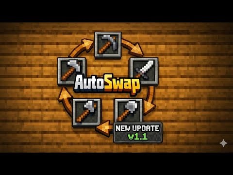 تحميل مود ال auto tool swap v1.1 لماين كرافت الجوال اصدار 1.21.130 - تغيير الادوات تلقائي🔥 Minecraft