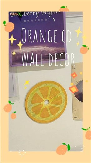 DIY wlall decor with old CD 🍊🍊