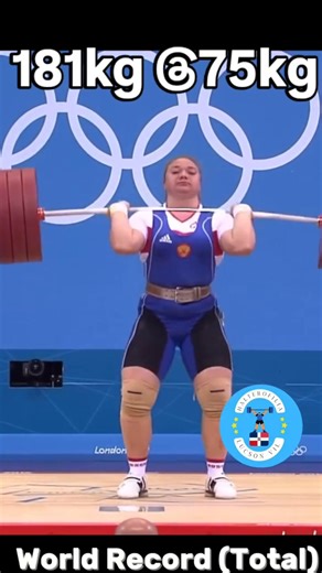Tatiana Kashirina (75kg) 181kg clean and jerk world record | Lucson Halterofilia