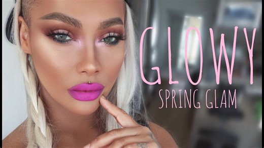 I created a glowing spring glam look 🌸 | SONJDRADELUXE