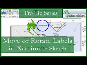 Moving or Rotating Roof / Room Labels in Xactimate