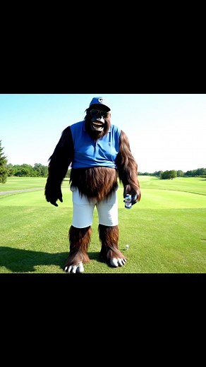 Bigfoot hits the course like a legend 🍺🏌️‍♂️ Beer in hand, zero skills, maximum chaos. “They’ll never catch me!” 🚓💨😂 #bigfootgolf #golffails #cartchaos #TheyNeverCatchMe #veo3 #aicomedy #mockumentaryvibes #beerlogic #povskits #viralenergy