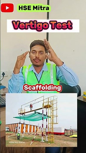 Height Pass Test (Vertigo Test) for Work at Height | Safety Awareness 👷‍♂️🧠 #shorts