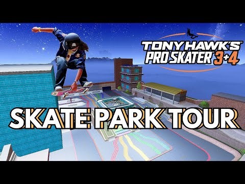 SKATEPARK TOUR in Tony Hawk's Pro Skater 3+4 - CREATE-A-PARK