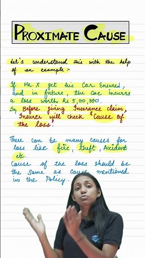 Principle of Proximate Cause II Principles of Insurance II Class 11 bst ch- 4 Business Services