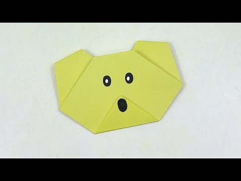How to Make an Origami Koala Face - Easy Paper Animal Crafts