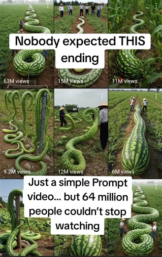 Giant Snake-Shaped Watermelon in Rural Farm Adventure