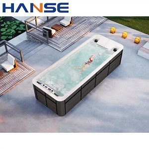 [Hot Item] Outdoor Freestanding Rectangular Swim SPA Whirlpool China Above Ground Swim SPA Garden Swimming Pool