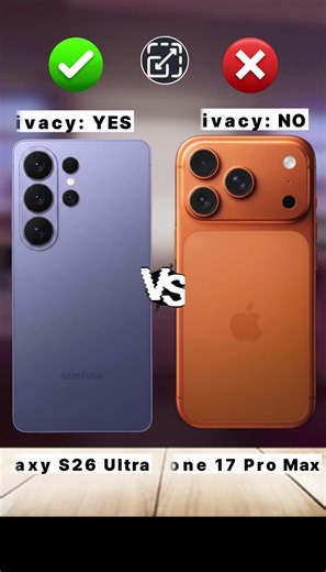 iPhone 17 Pro Max vs Galaxy S26 Ultra | Quick Comparison!