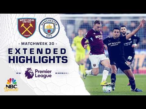 West Ham United v. Manchester City | PREMIER LEAGUE HIGHLIGHTS | 3/14/2026 | NBC Sports