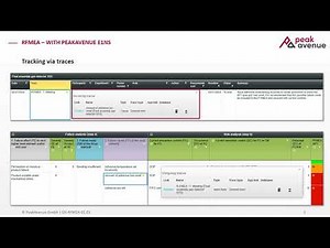 EN | RFMEA - Creation and documentation with PeakAvenue e1ns