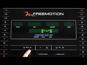 Console Controls, FreeMotion Commercial Treadmill