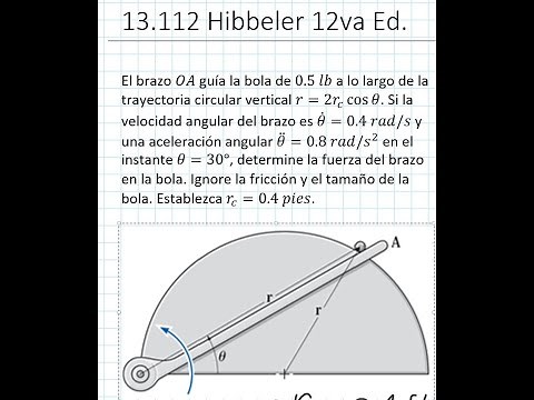 Ecuaciones de movimiento: Coordenadas Cilíndricas 13.112 Hibbeler Dinámica