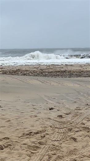 On the Ocean City boardwalk at its north end - 27th Street. https://www.oceancity.com/weather-flooding-update-3-ocean-city-maryland-october-12-2025/ | OceanCity.com