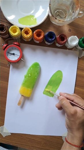 🥭🍋Mango Lemon Ice Cream Art|#artbox #art #trending #icecream #shorts