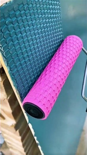 Applying Textured Wall Patterns Using a Patterned Paint Roller for a Modern Geometric Finish.