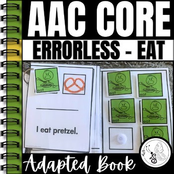 "EAT" Adapted AAC Visual Book for Sped, Non Verbal & Speech