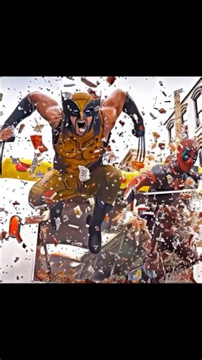 💯Wolverine Attitude vs Deadpool Madness 🤯🔥 #shorts #viral