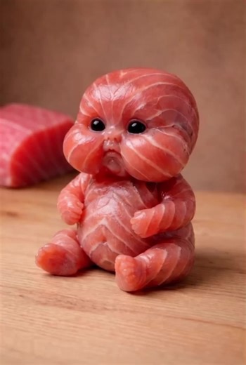 Sashimi Tuna and Banana eating ASMR #eating #AIVideo #AIArt #fyp #aiasmr