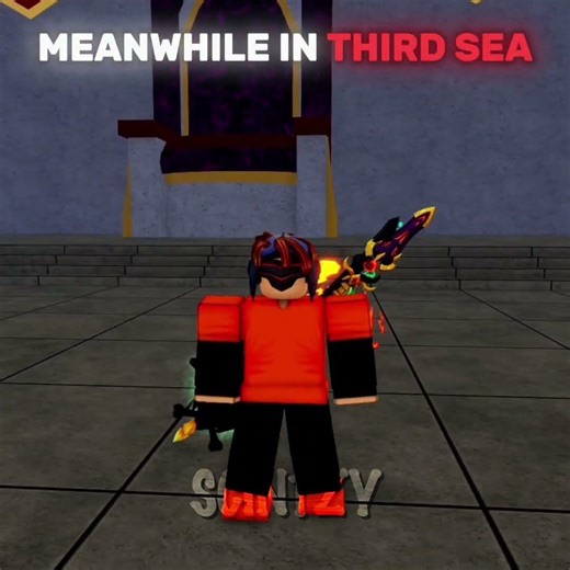 BEGGING IN SEA-3...💀​ #roblox #bloxfruits