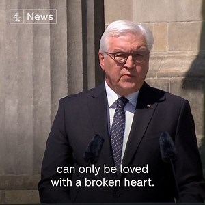 “Germany’s past is a fractured past, with responsibility for the murdering of millions and the suffering of millions… And that is why I say that this country can only be loved with a broken heart.” The President of Germany marks 75 years since the end of the war in Europe. | Channel 4 News
