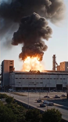 Industrial Factory Explosion – Massive Structural Collapse | AI Alternate Earth
