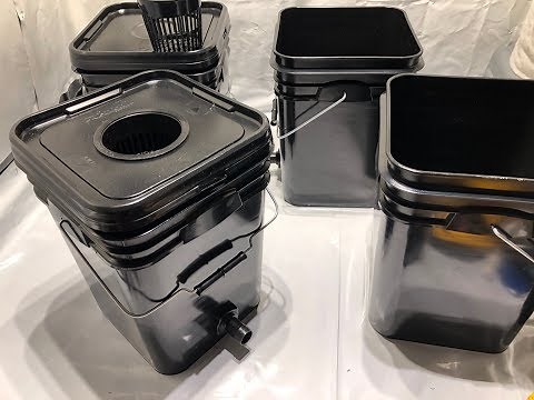 Step 1 - RDWC DIY - 4 bucket build Recirculating Deep Water Culture