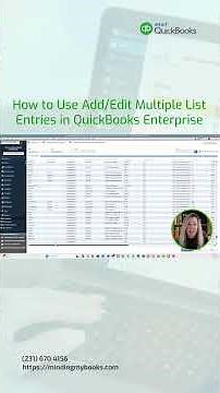 How to Use Add/Edit Multiple List Entries in QuickBooks Enterprise?