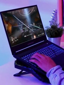 Watch Laptop Cooler with 7 Angle Adjustable & 6 Quiet Red Led Fans on Amazon Live