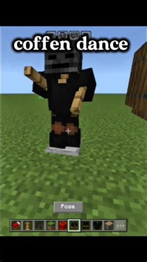 Minecraft coffin dance in Minecraft bedrock edition #minecraft #viral #shorts