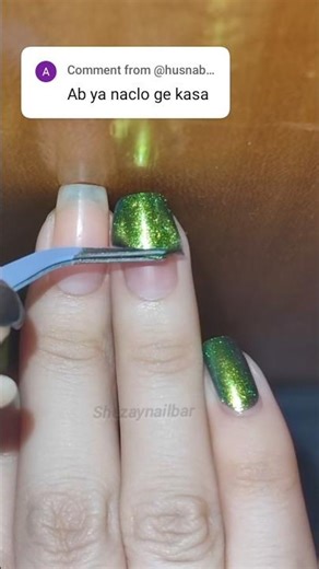 How to remove nail stickers 💅✨#nails #nailart #naildesign #nailstyle #gelnails #nailinspo
