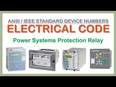 IEEE standard ANSI code for Relay | Electrical Engineering | Electrical code for power System SLD .