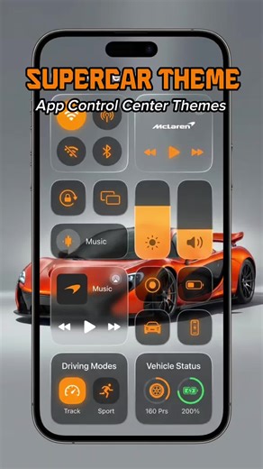 Customize your Control Center to match your style — cute, classy, or premium.