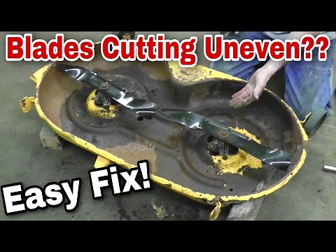 Easily Fix Your Bent Mower Deck (Cutting Uneven)