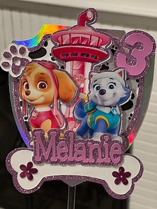 Paw Patrol Birthday Cake Topper - Etsy