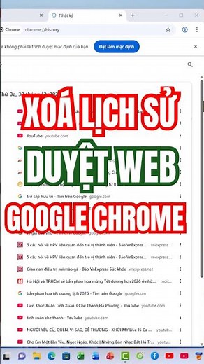 Hướng dẫn xóa lịch sử duyệt web cho Chrome trên Win11 | Xóa lịch sử Chrome #shorts #viralvideo